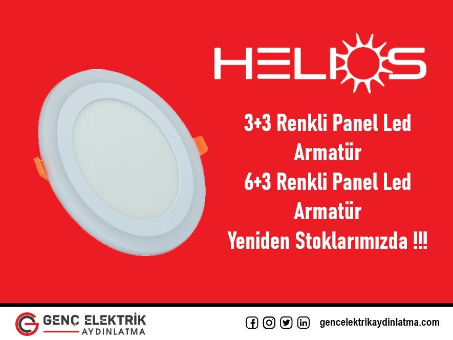 Renkli Panel Led Armatürler (3 Fonksiyonlu) Yeniden Stoklarımızda