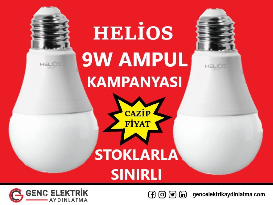 Kasım Ayı Helios  9 Watt Led Ampul Kampanyası