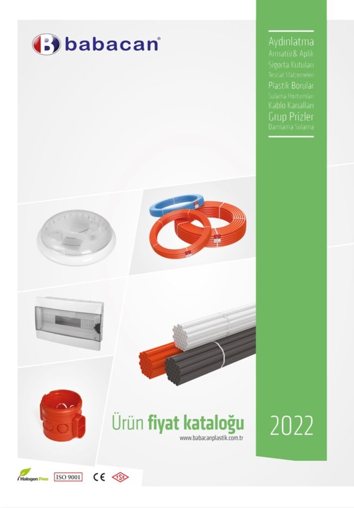 Babacan Plastik 2022 Fiyat listesi Yayınladı
