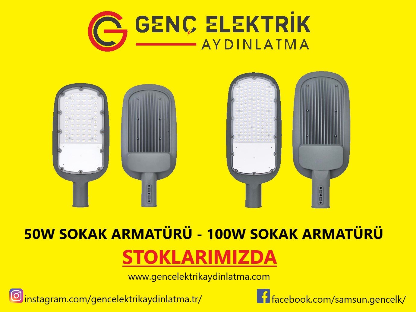Sokak Armatürleri Stoklarımızda