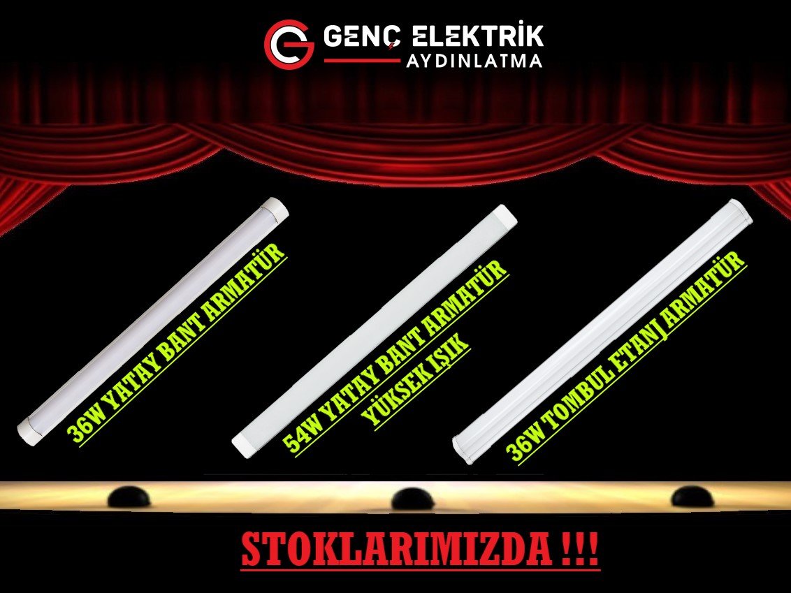Bant Armatür ve Etanj Çeşitleri Stoklarımızda